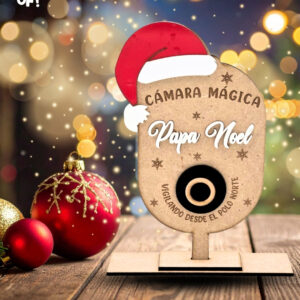 Cámara mágica de Papá Noel con base