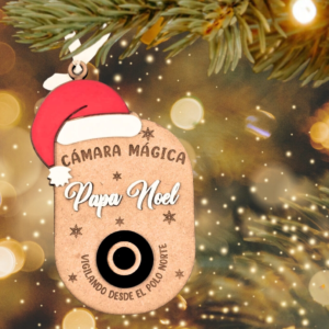 Cámara mágica de Papá Noel para colgar en el árbol